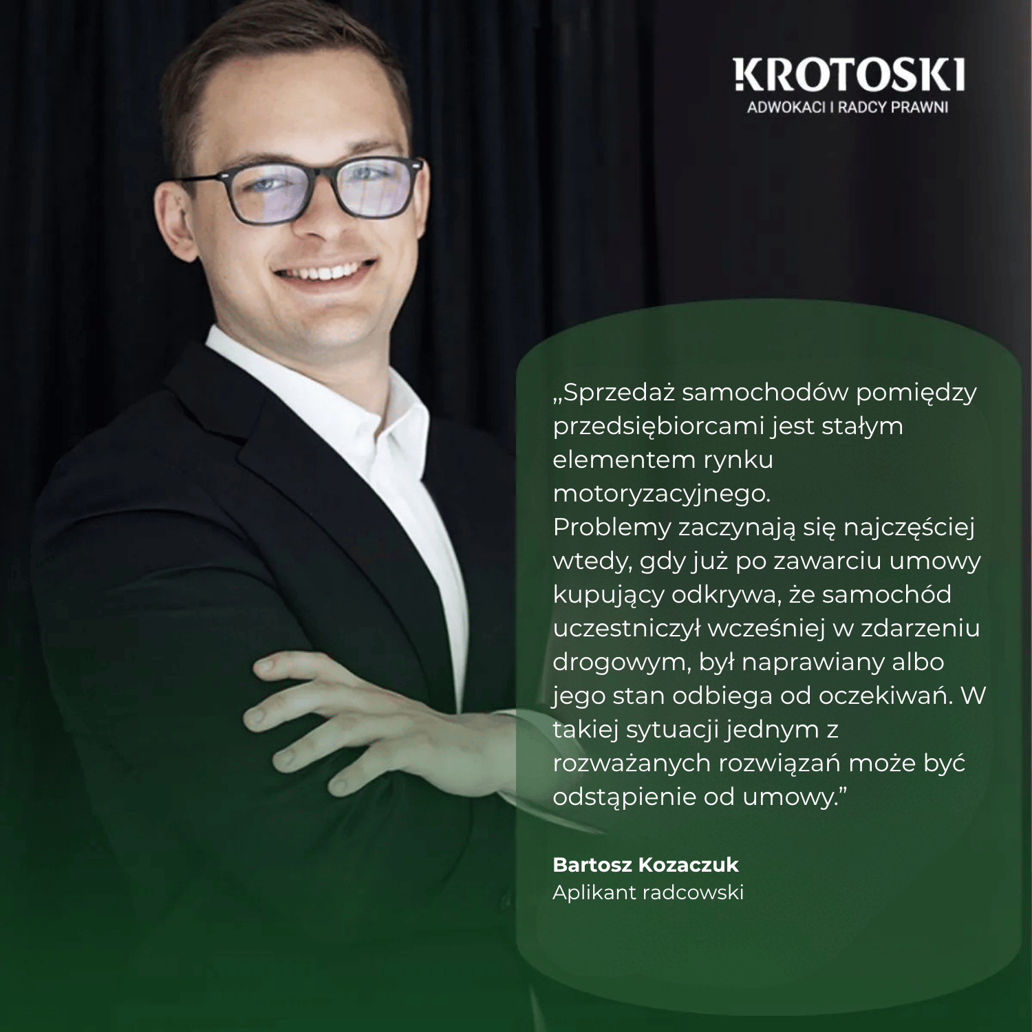 Zakup samochodu między przedsiębiorcami – kiedy można skutecznie odstąpić od umowy?