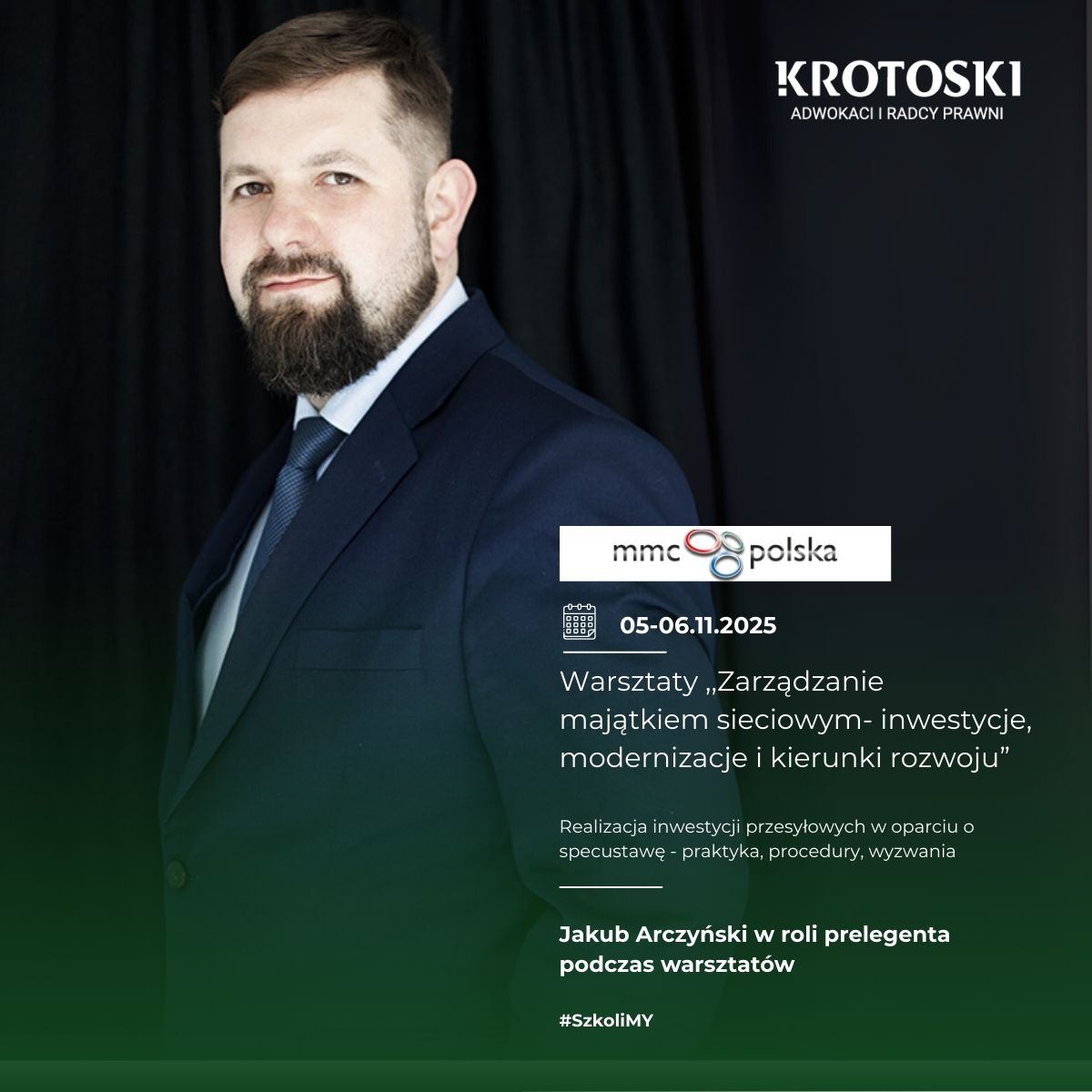 Jakub Arczyński prelegentem podczas warsztatów 