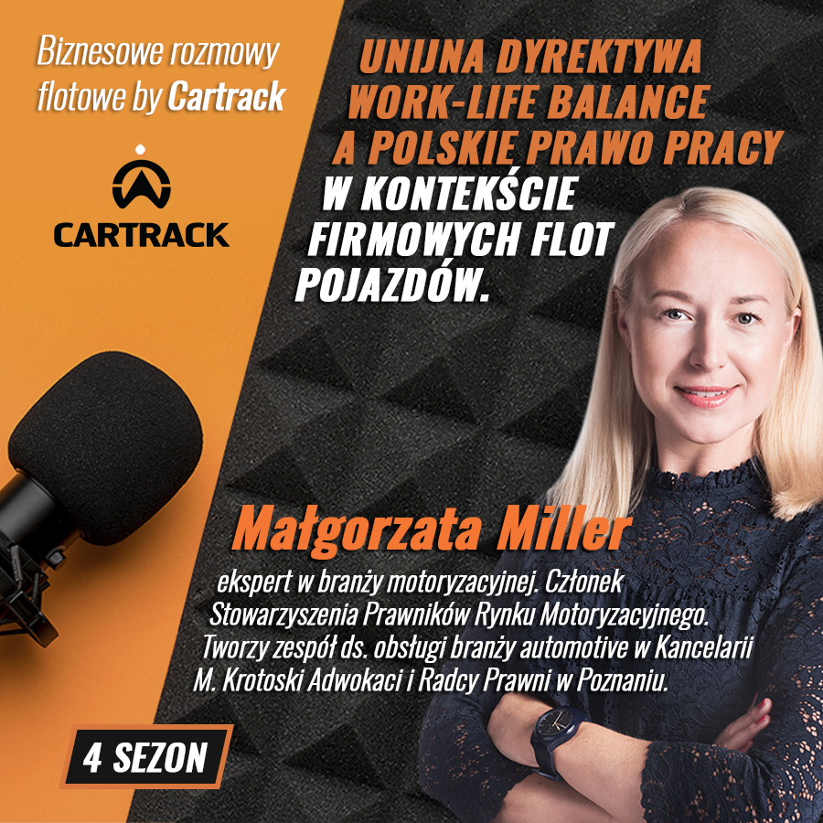 Nowy podcast w Cartrack Polska z mec. Małgorzata Miller
