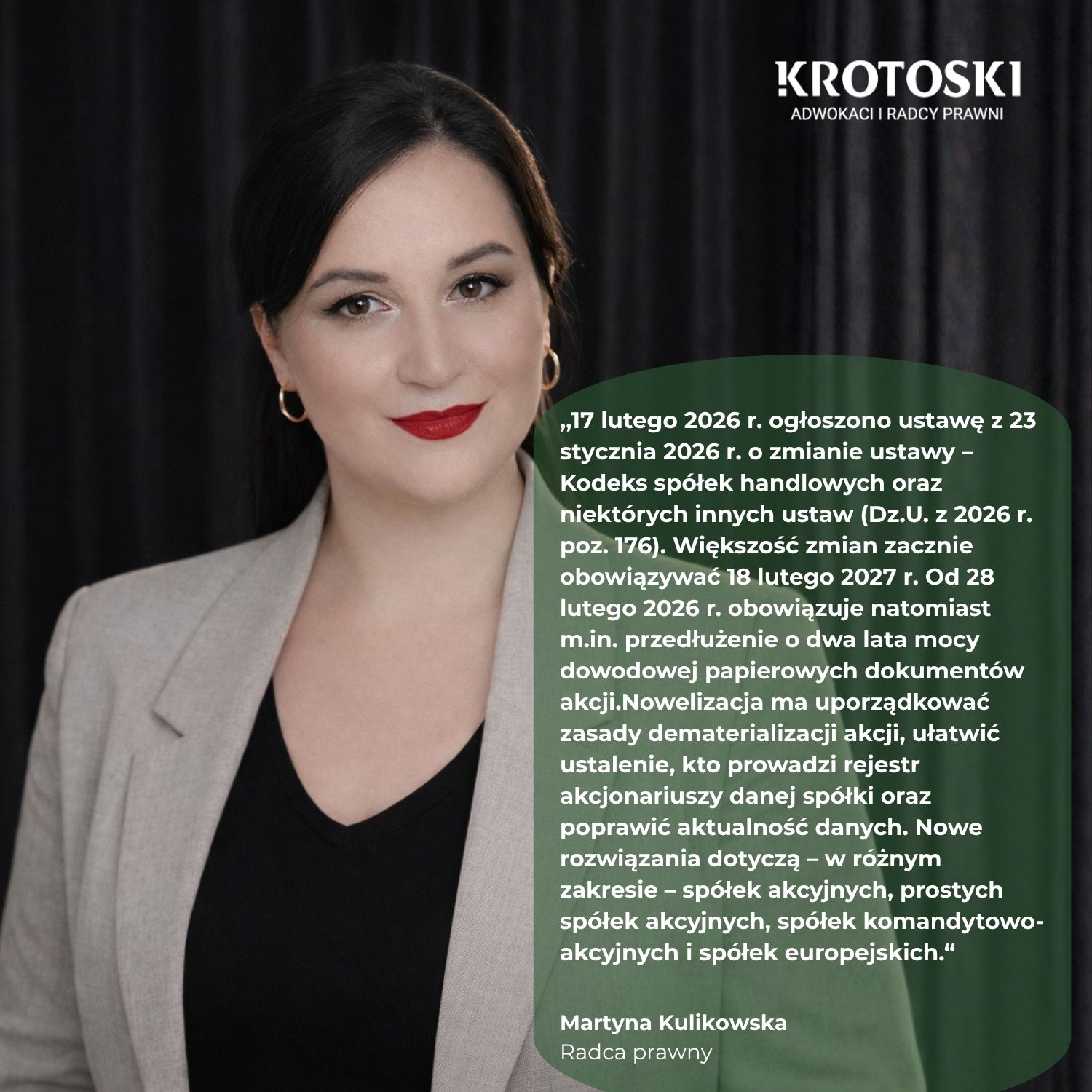 Rejestr akcjonariuszy po nowelizacji KSH: nowe obowiązki spółek i dane w KRS