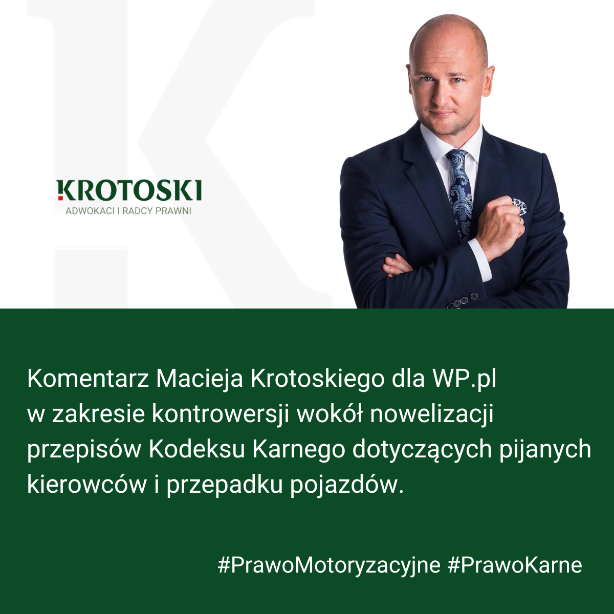 Komentarz Macieja Krotoskiego dla serwisu WP.pl