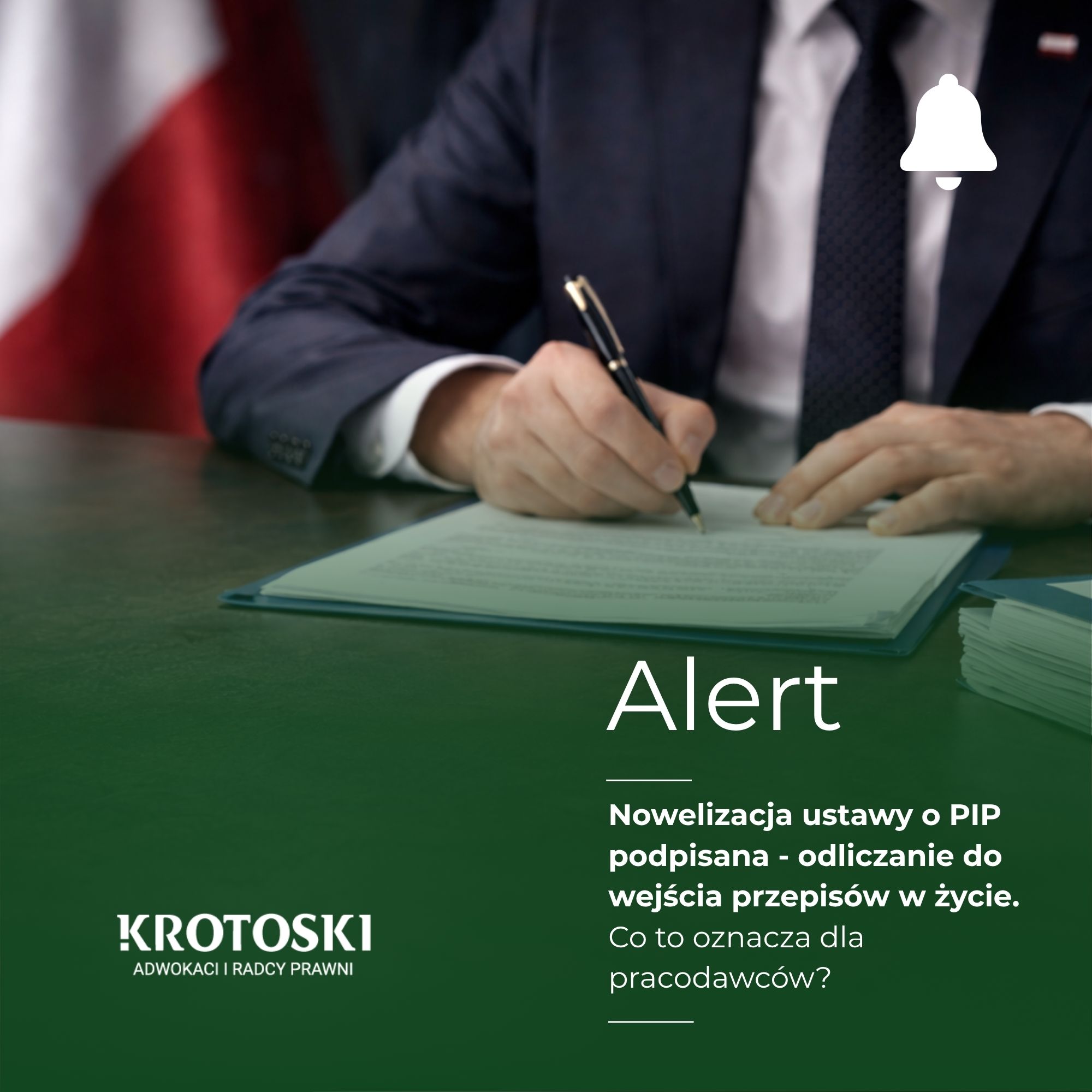 Nowelizacja ustawy o PIP podpisana - odliczanie do wejścia przepisów w życie. Co to oznacza dla pracodawców?
