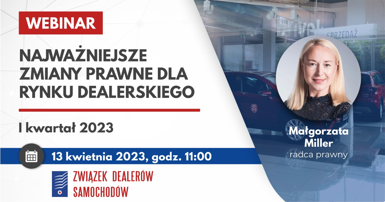 Najważniejsze zmiany prawne dla rynku dealerskiego - webinar