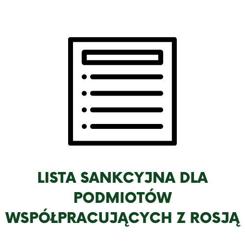 Lista sankcyjna dla podmiotów współpracujących z Rosją
