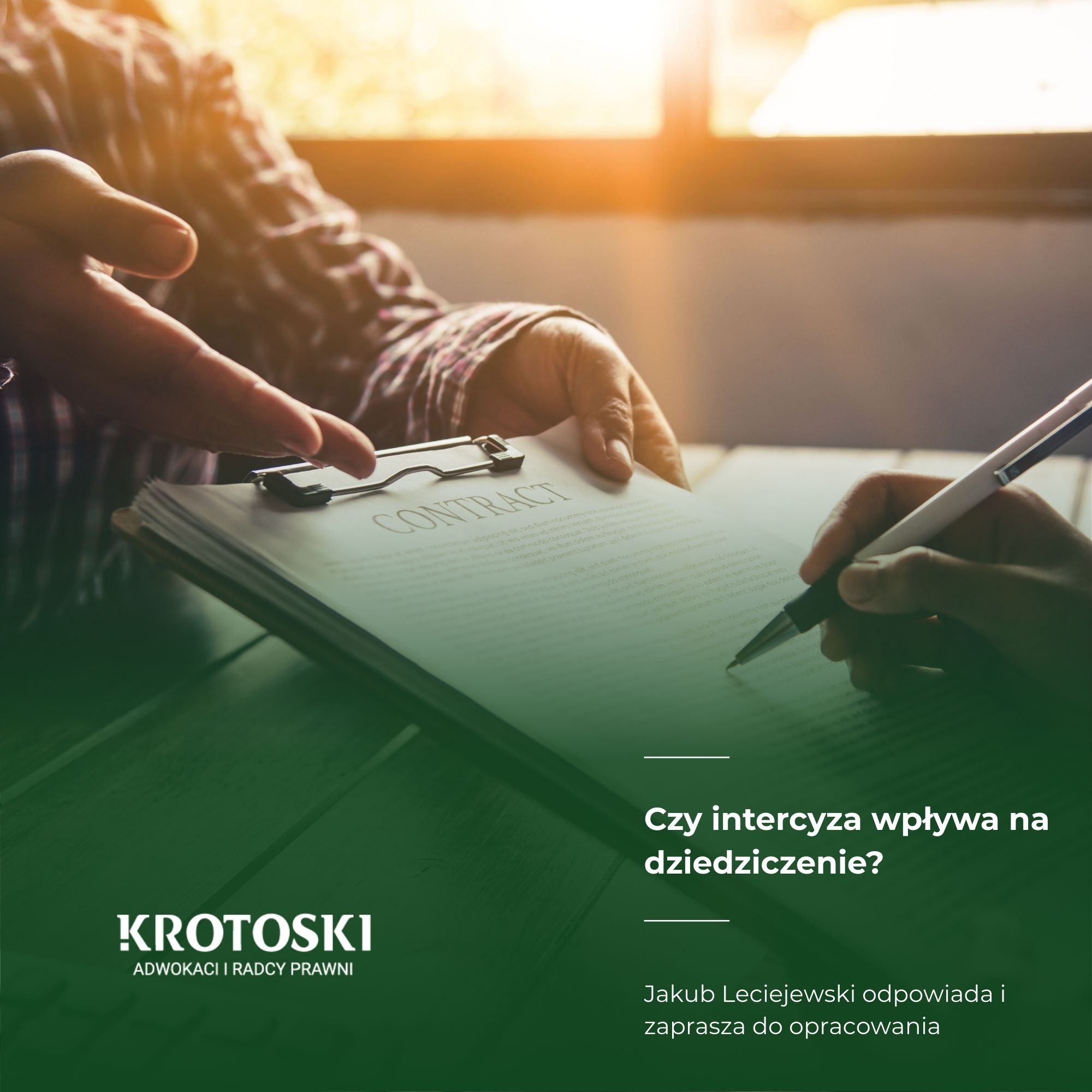 Czy intercyza wpływa na dziedziczenie?