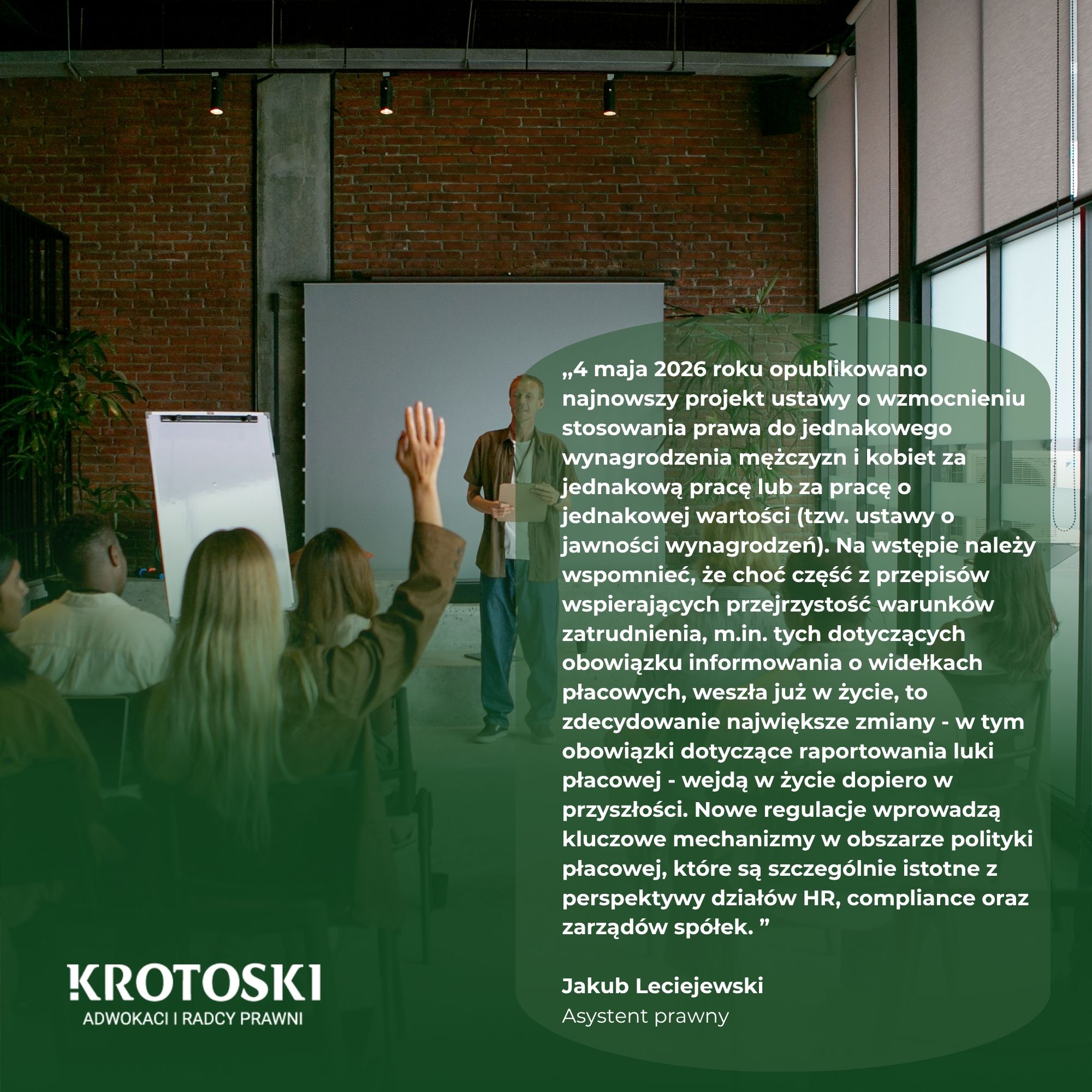Projekt ustawy o jawności wynagrodzeń - nowe obowiązki dla pracodawców